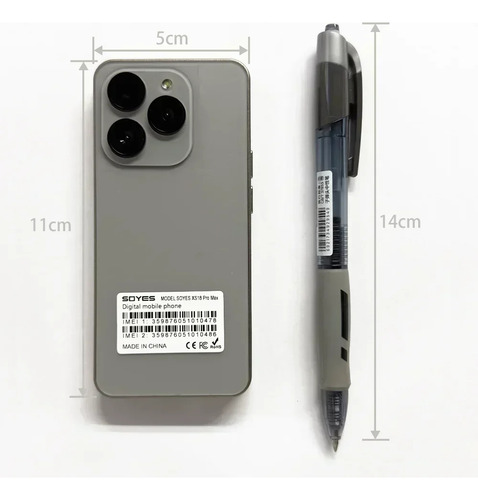 Mini Smartphone Xs18 Pro Max 2750 Mah 4.3 Global 4g Android8