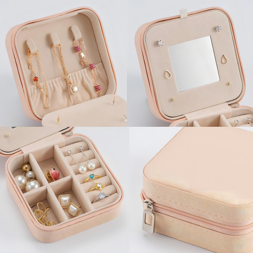 Ad Mini Organizador Joyas Estuche Joyero Aretes Anillos