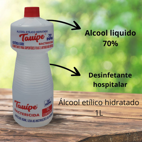 Kit 5 Desinfetante Liquido 70% Higienizante Hospitalar 1l