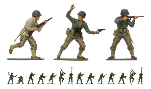 Airfix Vintage Classics Wwii U.s. Infantry 132 Figuras .