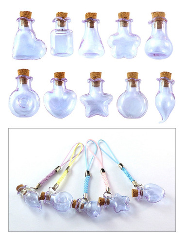 Rx Frascos De Botella De Vidrio Transparente Vacíos Pequeños