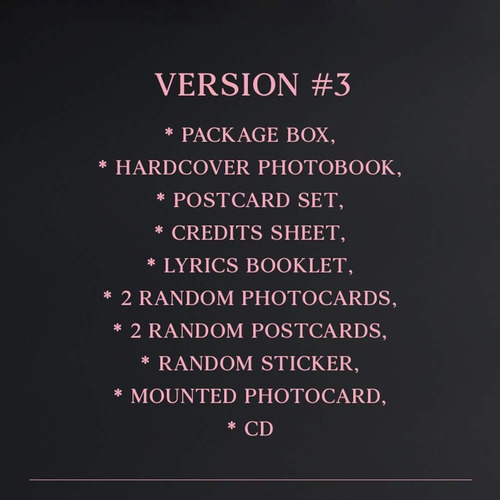 Blackpink The Album Version 3 Cd Nuevo Importado