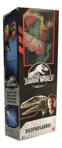 Dinossauro Dilophosaurus 30cm - Jurassic World Rivals Mattel