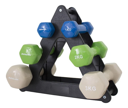 Set De Mancuernas 12 Kg Athletic 