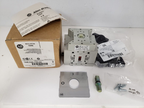 Allen Bradley 194e-e40-1753-6a Disconnect Switch 40a Ser Bbd