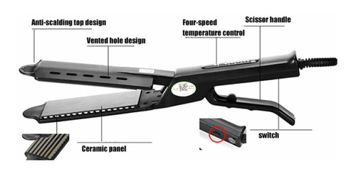 Plancha Profesional De Cerámica Y Hierro Plano Iónica