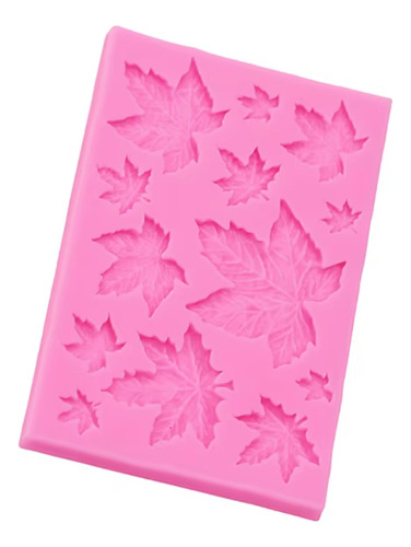 Molde Silicona Forma Hoja De Arce Decoración