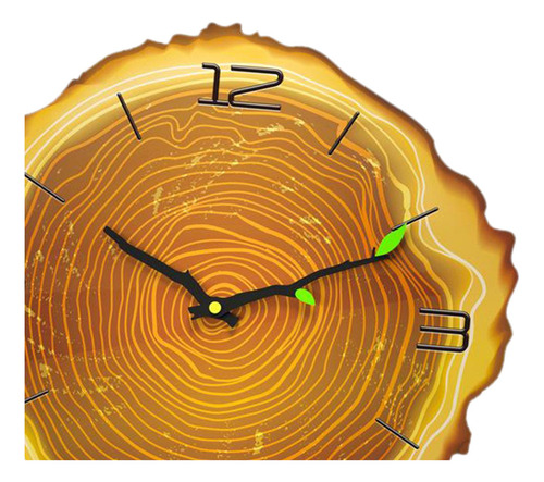 Reloj De Pared Silencioso De 12 Pulgadas, Reloj 4 Números C