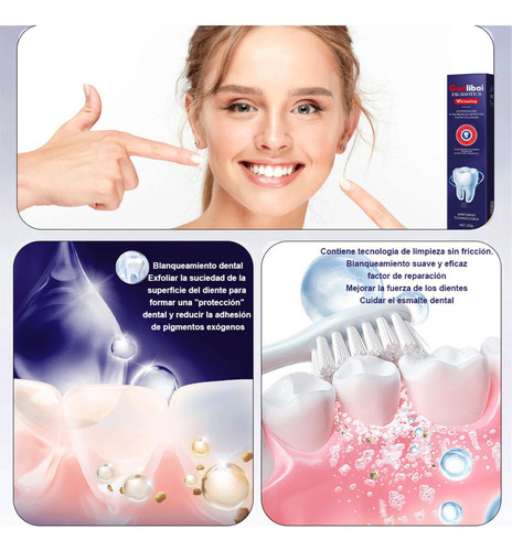 El Dentífrico Blanqueador De Doble Acción Limpia Los Dientes