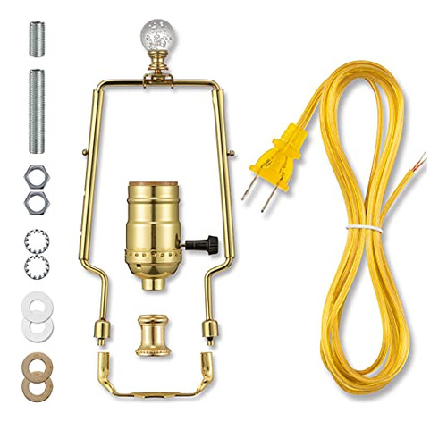 Kit Lamp Harp Para Reemplazar Y Recablear El Enchufe De La L