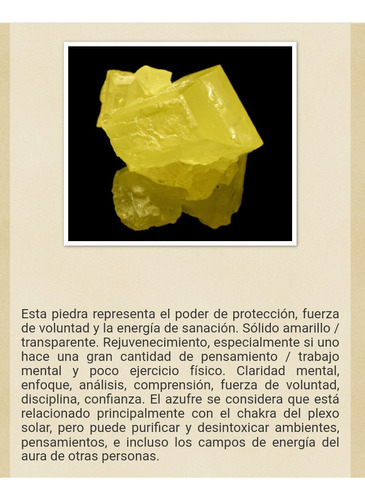 Drusa Piedra Natural Azufre ( 70 Grs 6m) Poderoso Protector