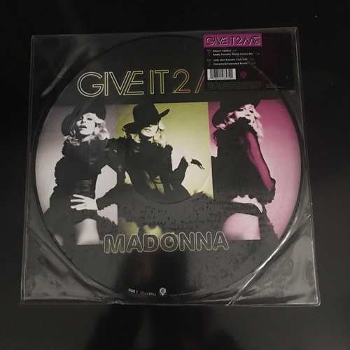 Madonna Give It 2 Me Picture Disc 12 Pol . 4 Músicas
