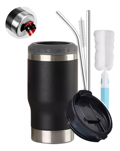Porta Latas Acero Inoxidable Térmico 414 Ml