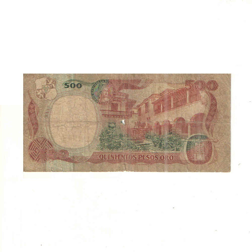 Imagen 2 de 2 de Billete De 500 Pesos Oro De Colombia