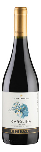 Vinho Syrah Santa Carolina Reserva 2015 750 ml em um estojo de sem estojo