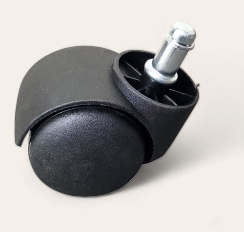 5 Ruedas De Nylon 50mm Con Perno 11mm Para Sillón Oficina Ruedas Negra