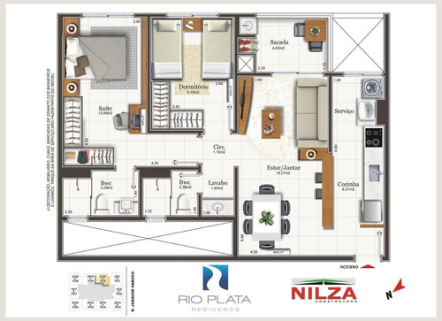 Apartamento Com 3 Dormitórios À Venda, 61 M² Por R$ 452.000,00 - Capoeiras - Florianópolis/sc - Ap7593