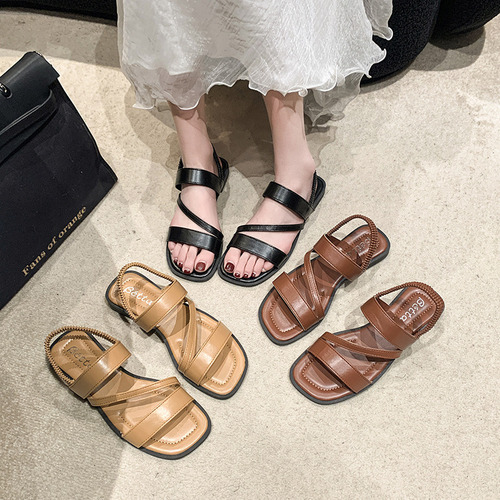 Sandalias De Playa Casuales De Verano Con Correa Elástica