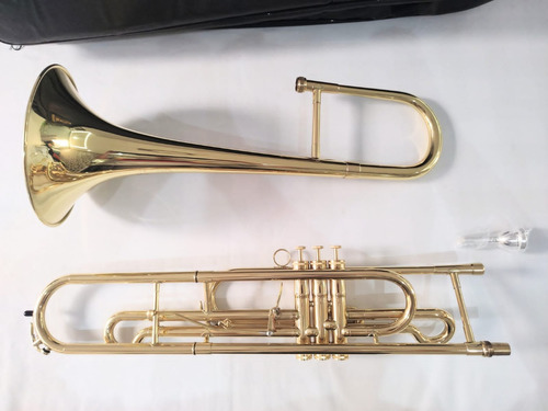Trombone Curto Hs Musical S761 C/gatilho - Novo