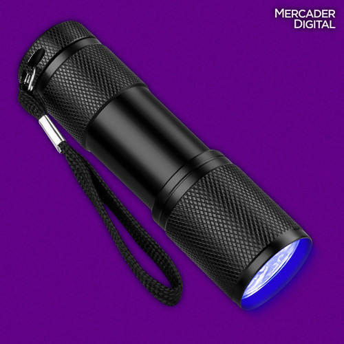 . Linterna Uv Lampara Luz Negra Ultravioleta Billetes Falsos
