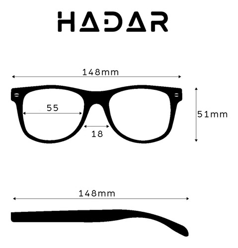 Lentes Anteojos Sol Mujer Polarizados Tr90 Hadar Hd 1807 Ocean Negro Negro Negro Plateado