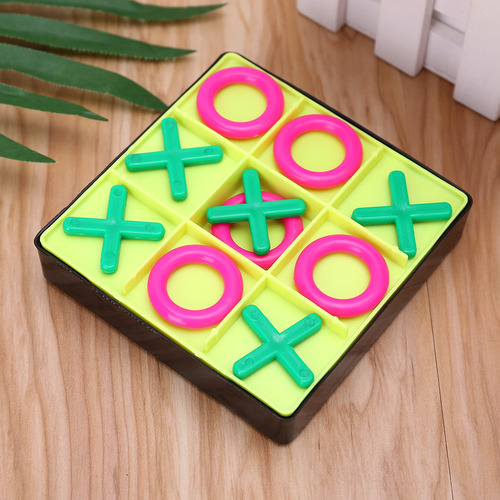 Juego De Juguetes O X Tic Tac Toe Con Piezas De Ajedrez Para