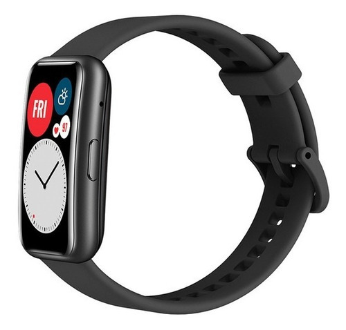 Imagen 4 de 7 de Huawei Watch Fit Active 1.64" caja de fibra polimérica black, malla graphite black de silicona TIA-B09