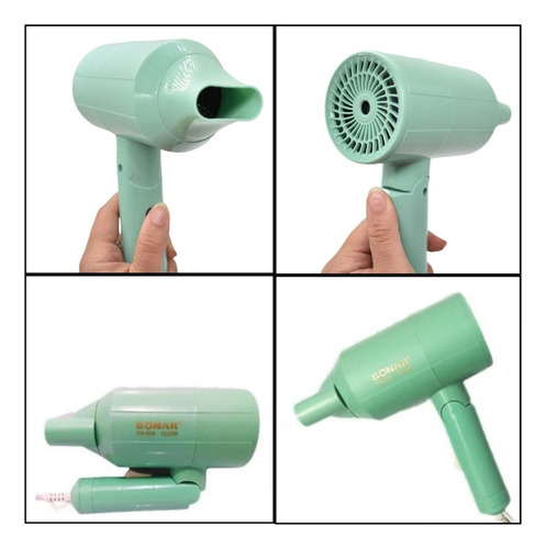 Mini Secador De Pelo Plegable 1200w 21x15cm