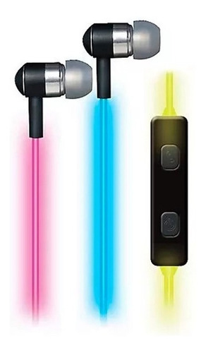 Auriculares Celular Manos Libres In Ear Luz Led Noga Gl178