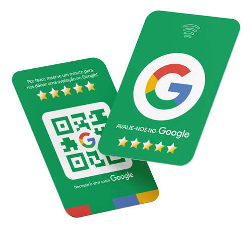 Cartão Inteligente Nfc Google Meu Negócio Review Dot Color
