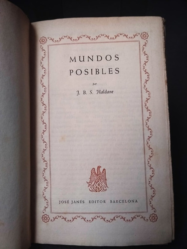 Mundos Posibles J. B. S. Haldane (Usado)