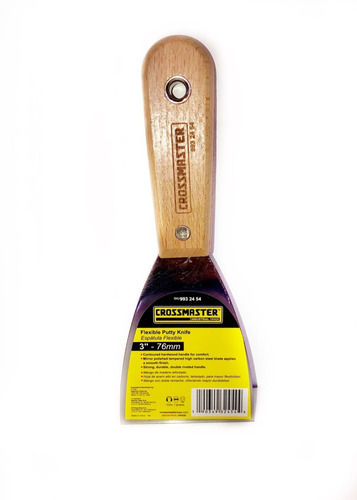 Espátula 76mm - 3 Mango Madera Crossmaster Puntocolor