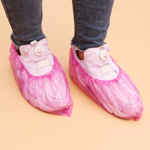 Funda Para Zapatos Rosa Desechable, Impermeable Y A Prueba D