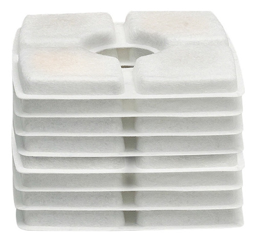 8pcs Filtros De Fonte De Água De Gato Quadrado Dispensador D