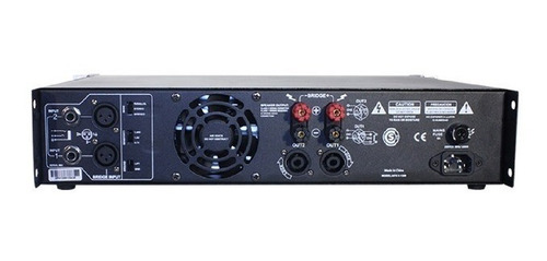 Amplificador De Potencia Profesional Modelo Apx 1200 Original Tecshow Pro 640w. + 640w. Reales En 4 Ohms De 2 Canales