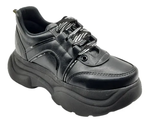Zapatillas Plataforma Alta Goma Sneakers Mujer Zapatos 23