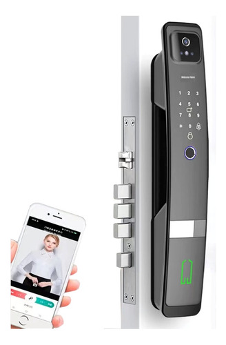 Fechadura Biométrica Digital S924 Wifi Com Câmera Senha Tags
