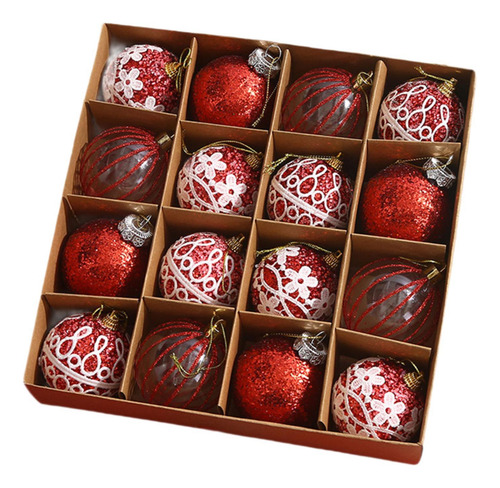 16x Bolas De Natal Enfeites Decorativos Para Árvores De