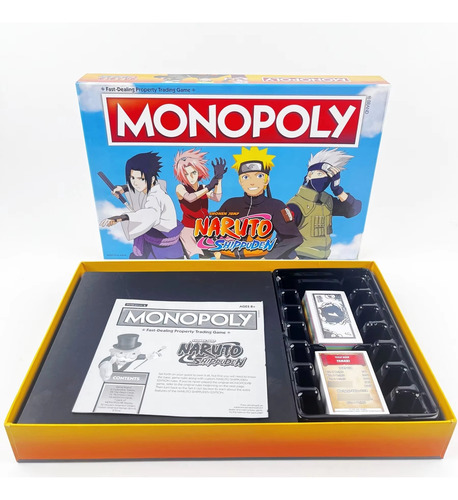 Monopoly Anime Naruto Uzumaki Temporada 10 Avatar Aire Fuego (Reacondicionado)