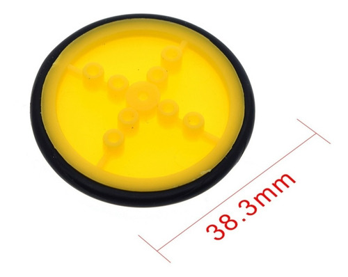 Kit 2 Roda Com Pneu 4x40mm Para Motor Dc Caixa De Redução