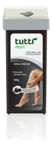 Cera Morna Roll On Depilação Corporal Argila Negra 100g