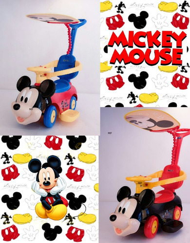 Carro Correpasillos Bugy Niño Bebe Guiador Mickey Mouse