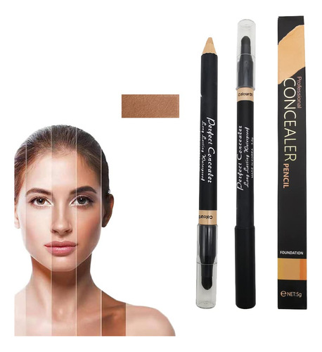 Akary Lápiz Corrector, 2 En 1, Doble Cara, Gama Completa D.