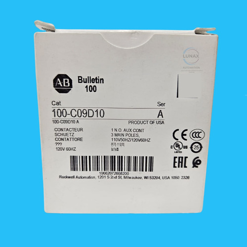 Allen Bradley 100-c09d10 Contactor Origin.