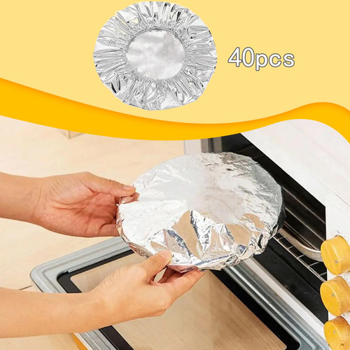 Tapa De Aluminio Para Recipientes, Envoltura De 40 Piezas