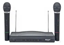 Comprar Micrófonos Inalámbricos Kit X2 Con Base Doble Antena Color Negro