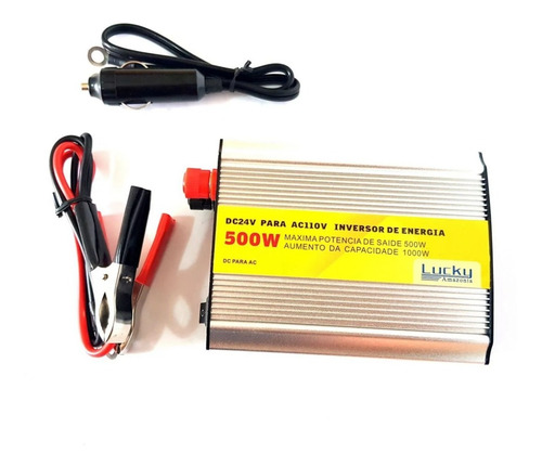 Imagem 5 de 5 de 04 Inversor 500w Conversor Entrada 12v Saida 220v 60hz Dc-ac