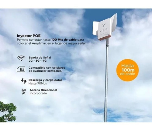 Imagen 4 de 5 de Elsys Amplimax, Modem 4g Y Antena De Alta Ganancia