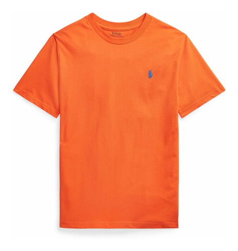 Playera Polo Ralph Lauren Original Logo Basica Naranja 85514