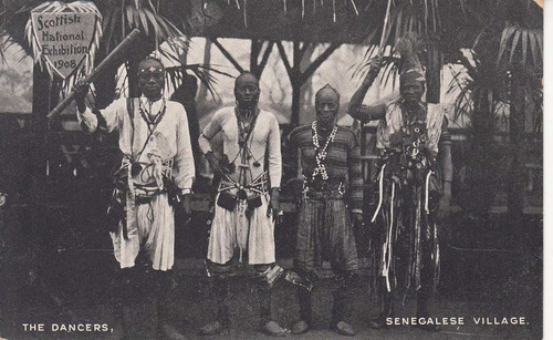Antigua Postal Etnica Bailarines Senegal Africa Made In Uk